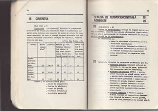 ea 29
crruu$ADETERMTICETUGTIUTRALAIg
AGBEGAIT 20
l8 m^s c'ts/L a Bo
.onrea drc te.rnoceatFr,,e (ceauga ai [giart,poatn bo-
0.. tt rortrr)l reaultl dLn ard.epr clrtrraclul f$!lt nHa!-
sl , lu ntrrc pulverllatEr tn focarels cssaaelor 6O ohlrl, il
Oo utlllceasil, cgr
' o adaol la ndolnana cllnoberulut ;rentnr
febricarca otuenhrtul ;
r Bdaos hrdrsrrllol lnproun[ ou clnestulr
la p$oXrsrlna bctoaaelor gl uor&ar*:ijotr
ln vederce lconouleld.t eluontulut.i
- sdacs plaotJ.fl.aat h pnlltrrrrae r,ne!
nortan.
IB CIMETUTUI.
gIAg 15@ * 77 ri
glgjggk, (eu aclaocuri) foLoslte Ia prapararea.
norlaroJ.or de ob{i^n prtn nBclEar€e flad a el.lnohenrlui re-
r*ltet prln arlorea unul anestee de aame gl calcar f.n cup-
toorp apeoiale, la eare s.€ adaugd dl.terge nater-lele fln n6-
claatc, resulttnd urmEtoarole sorturl dc clnenturi. oonforn
tEbel ile nal JosI
sxtnaa dl,n C.l4o - Tg
Olaentr.L se garactcr.izeesE pr{-qr
r gtarca dc congeryeF€i
, flnelea de aEolaanei
, Stnpul de pnlaEi
, eonstan!a volunrrlulf
. iozietcnfa necrnicf,
?0 rsnsateLofoloolto la p.fipataree lortrrslor pot flr
- gglgg*9p p4lHTBlq (atctDut aaturst da
crrl,or.E, de r{u aeu d,c.uap,. grovcaLte
d,ln ooneasar,et rollor aatursic) ;
- ggqp,Sgtg l*.tf*grelg (f,tbm o portru
un9Le tenoulell pe glaal rnbltr gtllll :
r peotru uncLs teaculoll lrolantes !XsL_
lnrr!. de zgun[ graaular$ r ountl panttq
aortenrl di Snrldp dcgeurl cersnlos
eo&oaseto r pe[tnr toaculell de nlcf.
tnportraf;Es ceauga {o ternoscatrelB -
pcntnr rporl,rca luqnbillttrtf* Borte-
plor eto.)i I
- eEgeggE- lpaolalg a foloeltc jnntnr
atntul vlalbtl rl tcnoulelllor doeorl-i
tlvc (platrl rlc notlt'ol atloll ptaatll
fottc ec utcllcfititaEturt rlc ecotrcl, oto.).
Sortul llaroa
al.sent
n/lnnz
Slnbolul faturs gl caa-
tttetee adaogu-
lul atlnlst %
dl.n nssa ptoilu-
aulul fItrlt DAiEr
Zgur[]cenuE[l ea]ie!'
ldaog to'
t a l F
:
rlln uasa.
prtdueu-
lul flnlt
'BBf
r
Gluorrt
portland
ou gdao-
$r11 3' Pa 3F T' r.5 , L5
Clneat
neta-
l.ur.glo 30 uso g0 r5 5 30
Clnent.
de firrn
nel, 2,5 825 5o L5 5 5o
 