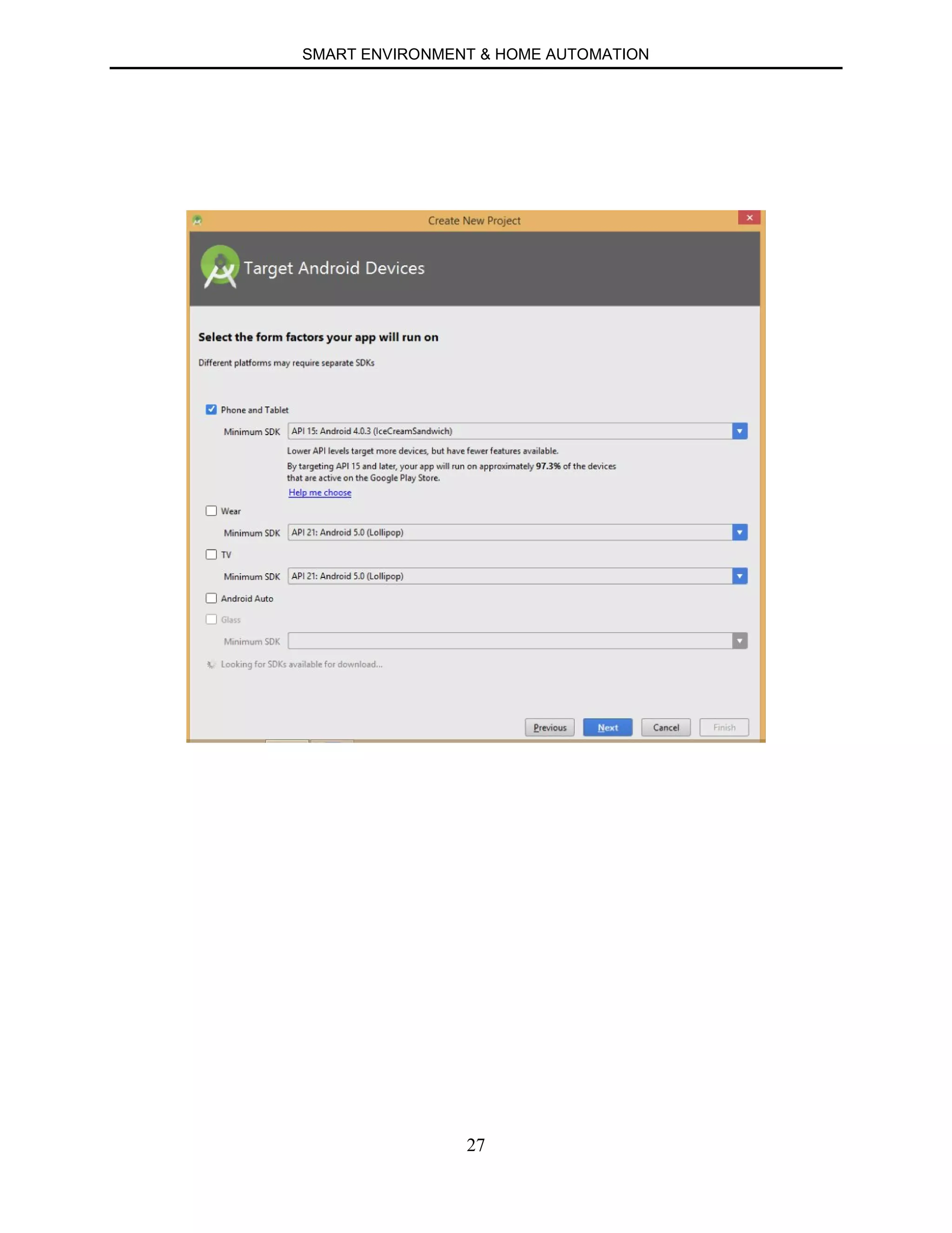 SMART ENVIRONMENT & HOME AUTOMATION
27
 