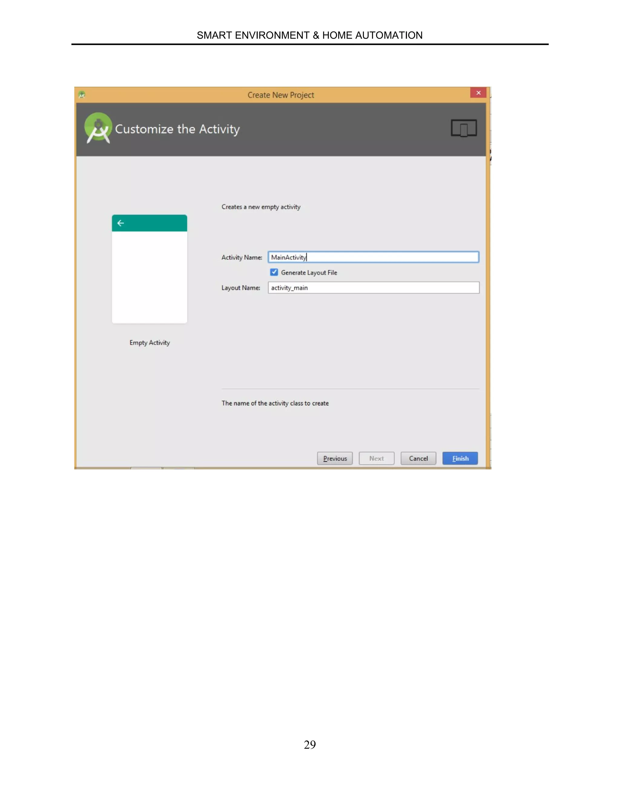 SMART ENVIRONMENT & HOME AUTOMATION
29
 