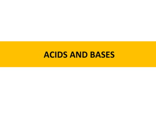 ACIDS AND BASES
 