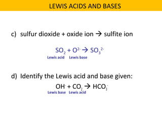 22 acids + bases