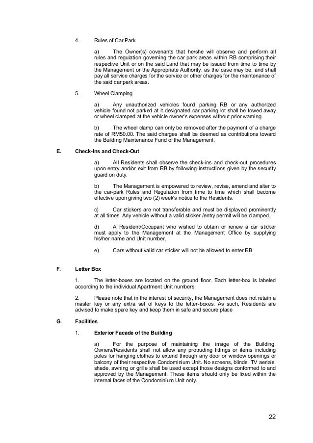 Sample Of House Rules For Tenants