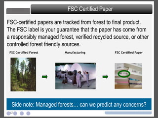 Forests, Paper and Carbon Sinks | PPT