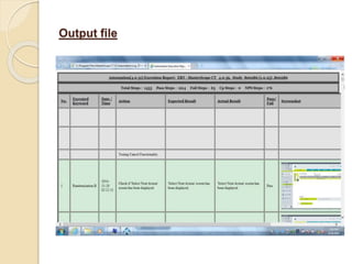Output file
 