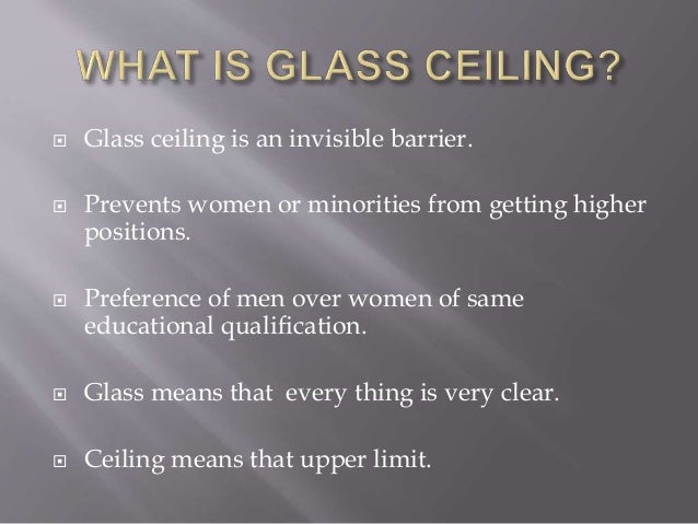 Glass Ceiling Effect In Pakistan