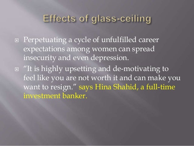 Glass Ceiling Effect In Pakistan