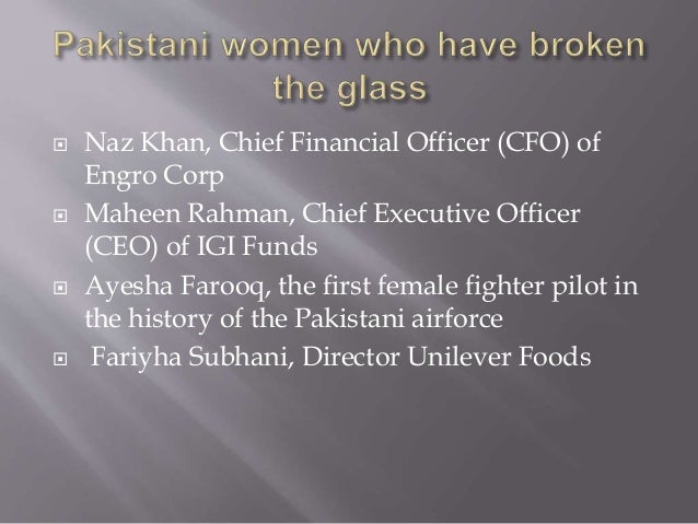 GLASS CEILING EFFECT IN PAKISTAN