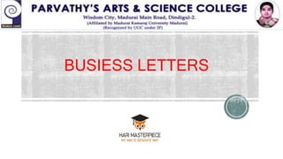 BUSIESS LETTERS
 