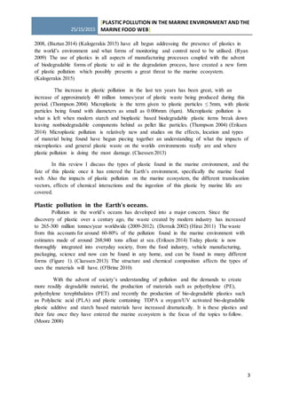 Plastic pollution in the marine environment and the marine food web | DOCX