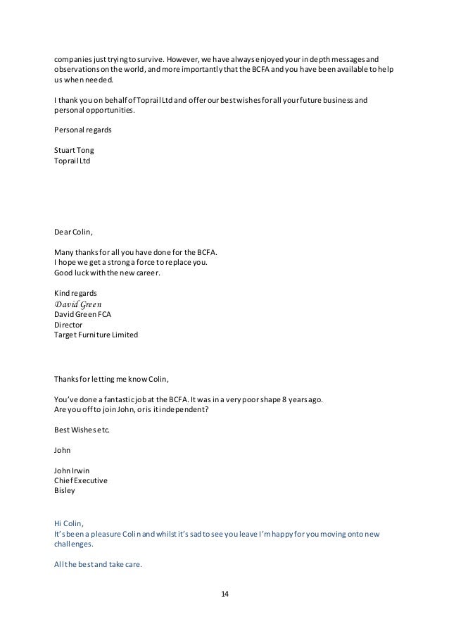 Thank You And Best Regards Letter Thank You And Best Regards Letter