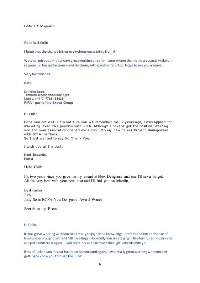 colin watson letters i hope it works for you