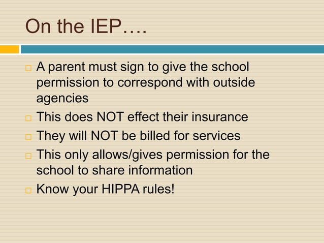 The Basics of an IEP | PPTX | Physical Therapy | Wellness