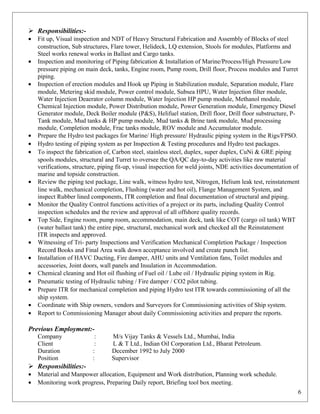 QA QC Inspector.doc 1 | DOC | Construction Industry | Industries