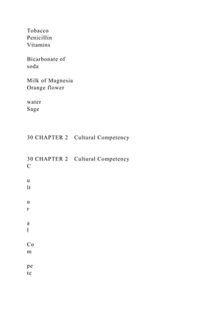 22CHAPTER 2 Cultural CompetencyAchieving cultural .docx