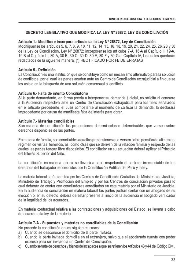 COMPENDIO DE NORMAS DE CONCILIACION EXTRAJUDICIAL