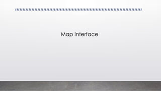 Map Interface
 