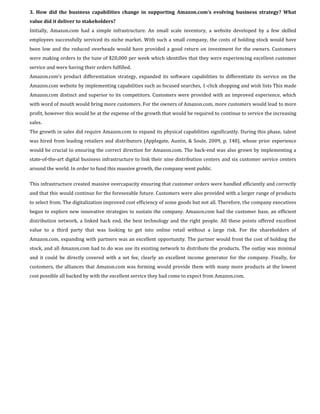 Group work - Amazon case study | PDF