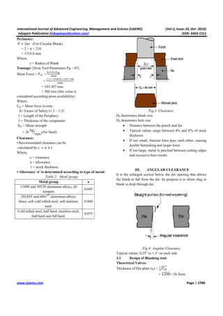 Design and Manufacturing of Press Tools for Compressor Shell | PDF
