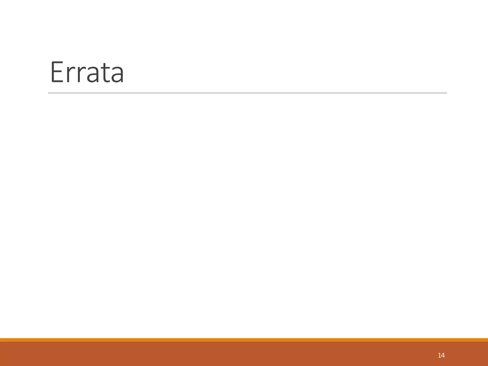 Errata
14
 