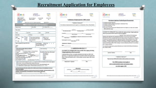 Recruitment Application for Employees 
 