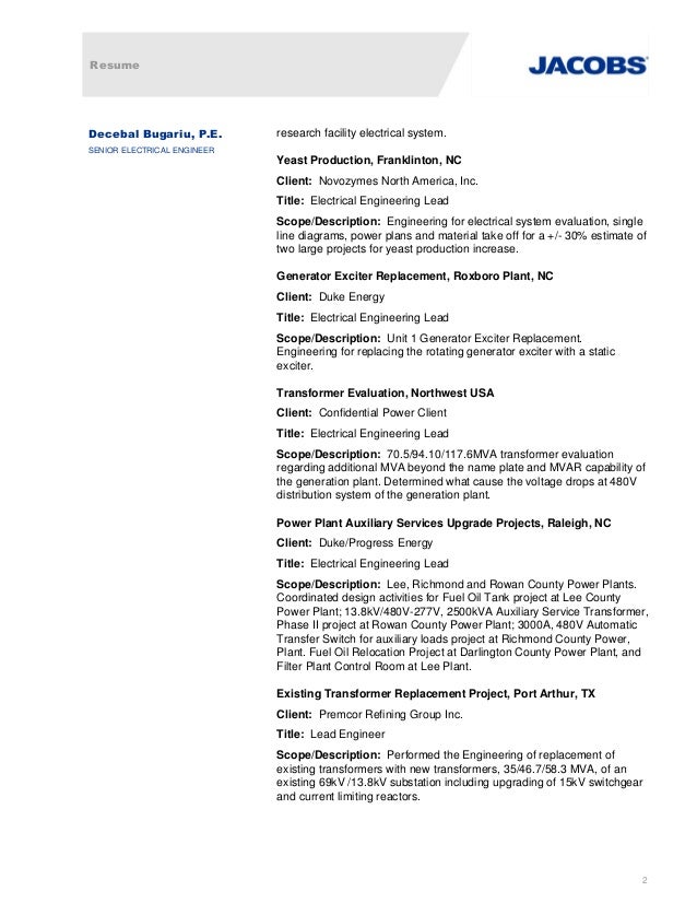 power engineer resumes