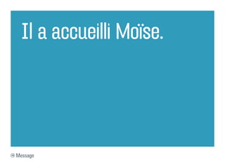 Il a accueilli Moïse.




Message
 