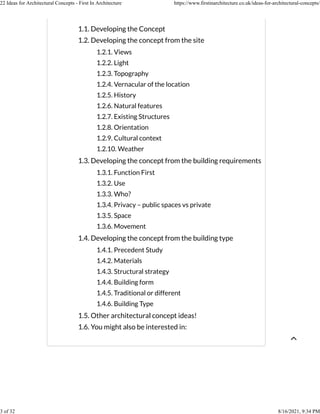 22 Ideas for Architectural Concepts - First In Architecture.pdf