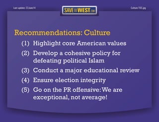 SaveTheWest’s Cultural recommendations