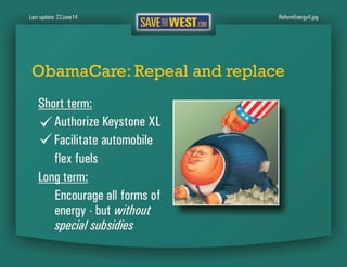 SaveTheWest’s Economic recommendations