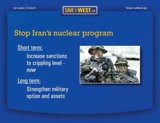 SaveTheWest’s National Security recommendations