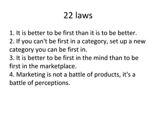 22 laws ,[object Object]