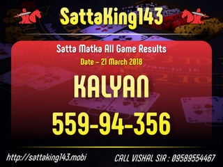 FIX SATTA MATKA TIPS KALYAN MATKA PPT