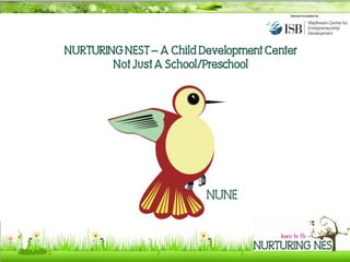 NURTURING NEST – A Child Development Center
        Not Just A School/Preschool
 