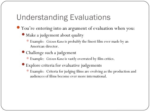 english 104 arguments of evaluation evaluation argument