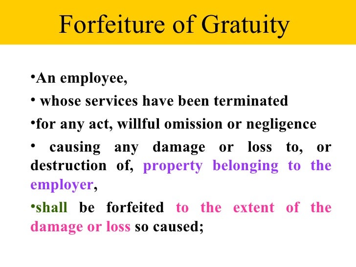 Payment Of Gratuity Act