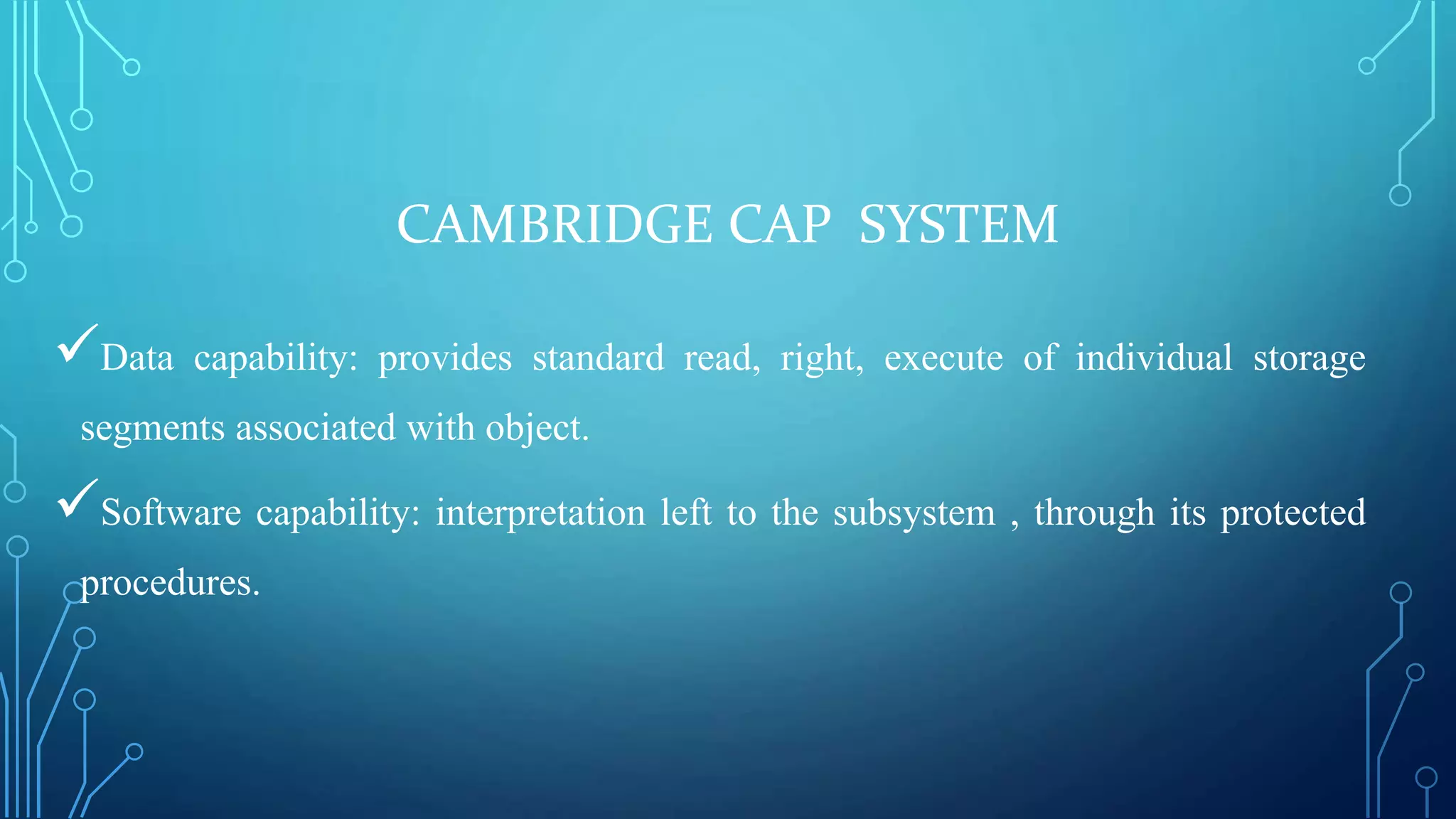 Protection Structures & Capabilities in Operating System | PPTX