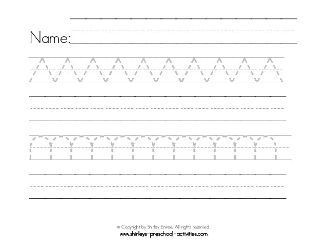 22 preschool printable writing patterns
