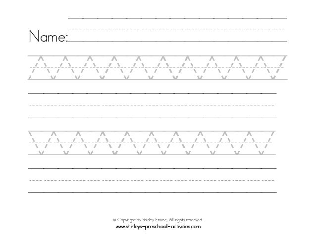 22 preschool printable writing patterns