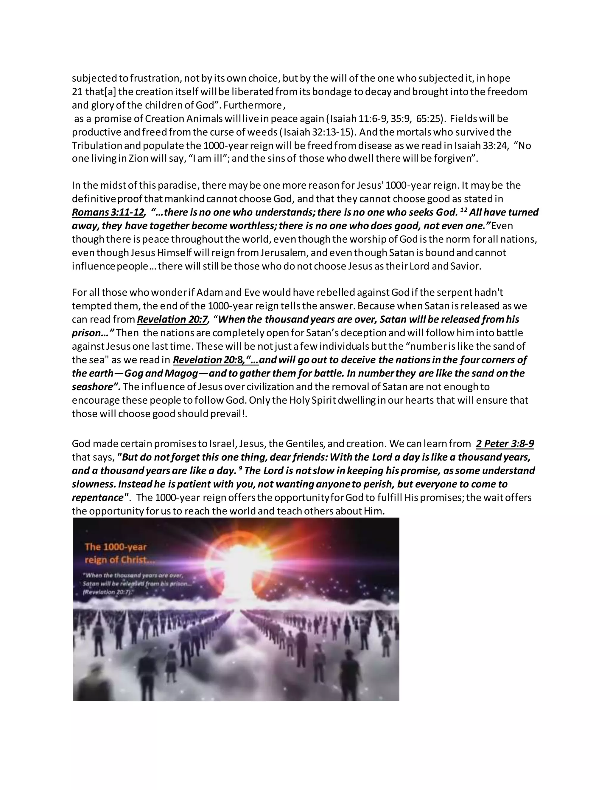22rd September 2016 The 1000 year reign of Christ DOCX