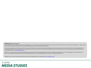 OCR Resources: the small print
OCR’s resources are provided to support the delivery of OCR qualifications, but in no way constitute an endorsed teaching method that is required by the Board, and the decision to use them lies with the individual teacher. Whilst every effort
is made to ensure the accuracy of the content, OCR cannot be held responsible for any errors or omissions within these resources.
Our documents are updated over time. Whilst every effort is made to check all documents, there may be contradictions between published support and the specification, therefore please use the information on the latest specification at all
times. Where changes are made to specifications these will be indicated within the document, there will be a new version number indicated, and a summary of the changes. If you do notice a discrepancy between the specification and a
resource please contact us at: resources.feedback@ocr.org.uk.
© OCR 2018 - This resource may be freely copied and distributed, as long as the OCR logo and this message remain intact and OCR is acknowledged as the originator of this work. OCR acknowledges the use of the following content:
Bulldog - Anna Mandrikyan/Shutterstock.com; apple - Alex Staroseltsev/Shutterstock.com; rose - Elena Itsenko/Shutterstock.com; teenager – oleschwander/Shutterstock.com.
Please get in touch if you want to discuss the accessibility of resources we offer to support delivery of our qualifications: resources.feedback@ocr.org.uk
 