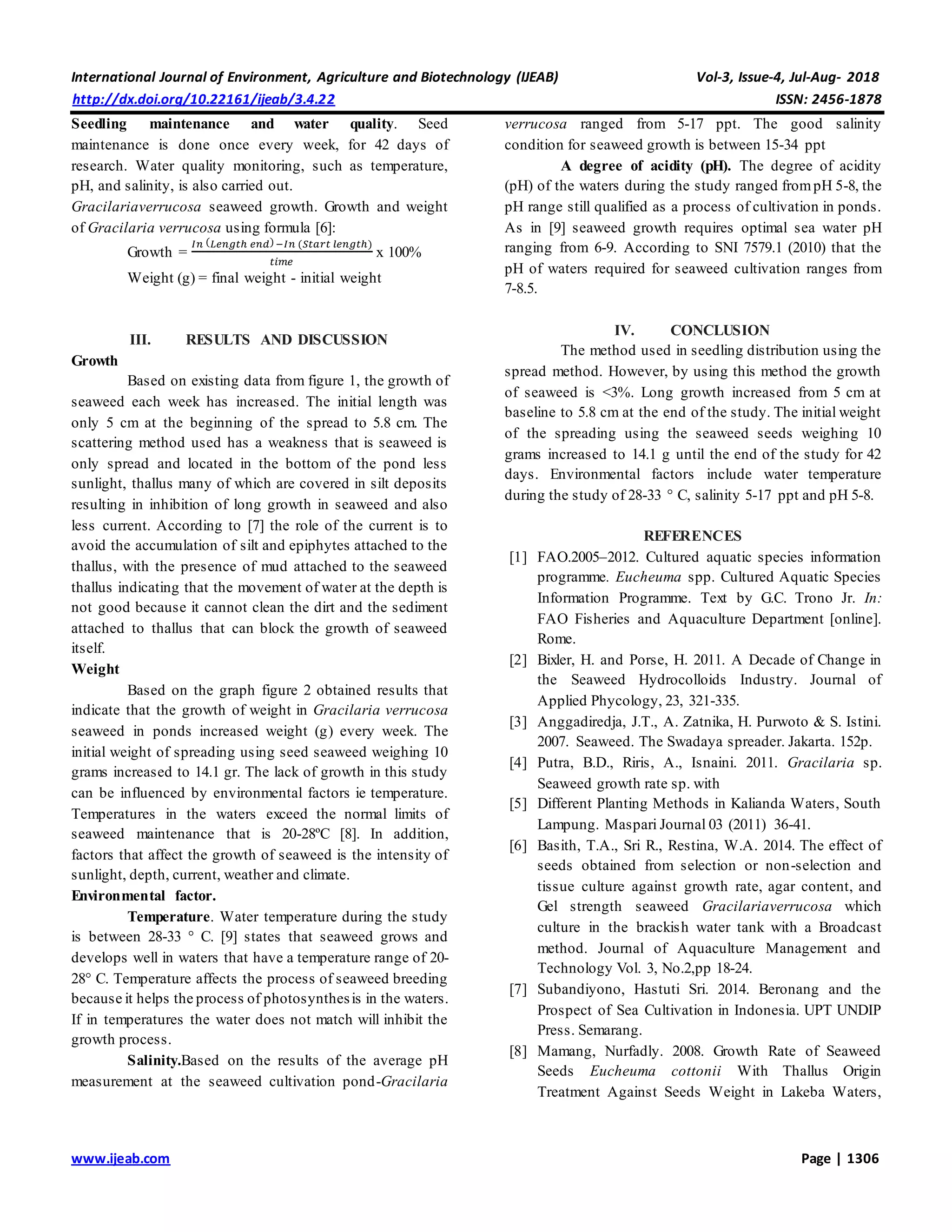 Seaweed Cultivation Techniques Gracillariaverrucosa in Pond ...