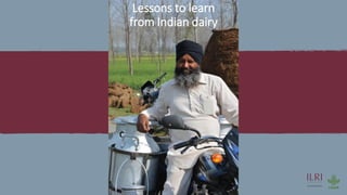 Insights from the transformation of dairy in India