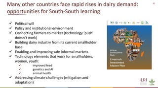 Insights from the transformation of dairy in India