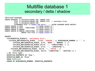 Tips for using Firebird system tables | ODP