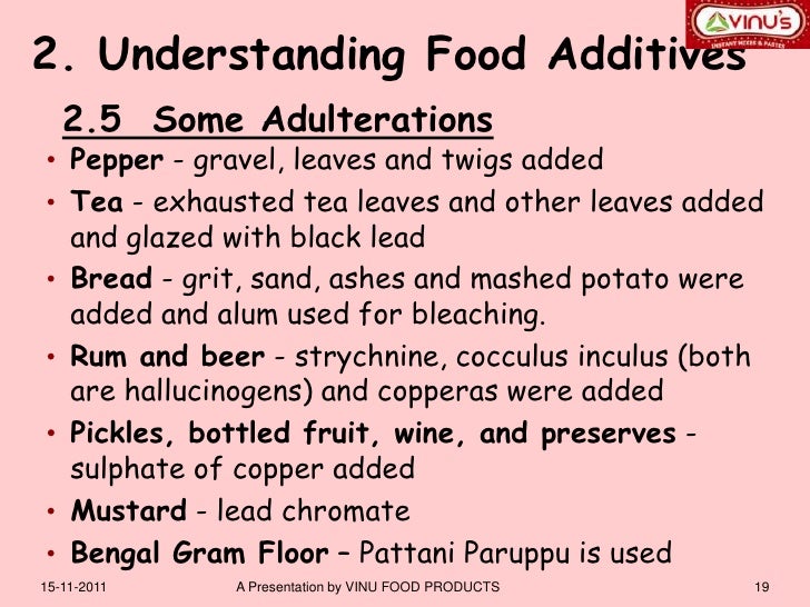 2 2 Understanding Food Additives