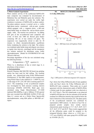 Visible Light Photocatalytic Degradation of Methylene Blue and ...