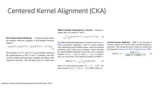 Network Representation Analysis using Centered Kernel Alignment (CKA) | PDF