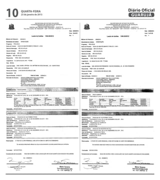 10   quarta-feira
     23 de janeiro de 2013
                             Diário Oficial
                              GUARUJÁ
 