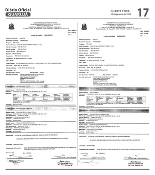 Diário Oficial
 GUARUJÁ
                 quarta-feira
                 23 de janeiro de 2013
                                         17
 