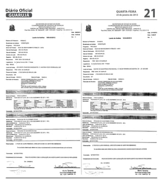 Diário Oficial
 GUARUJÁ
                 quarta-feira
                 23 de janeiro de 2013
                                         21
 